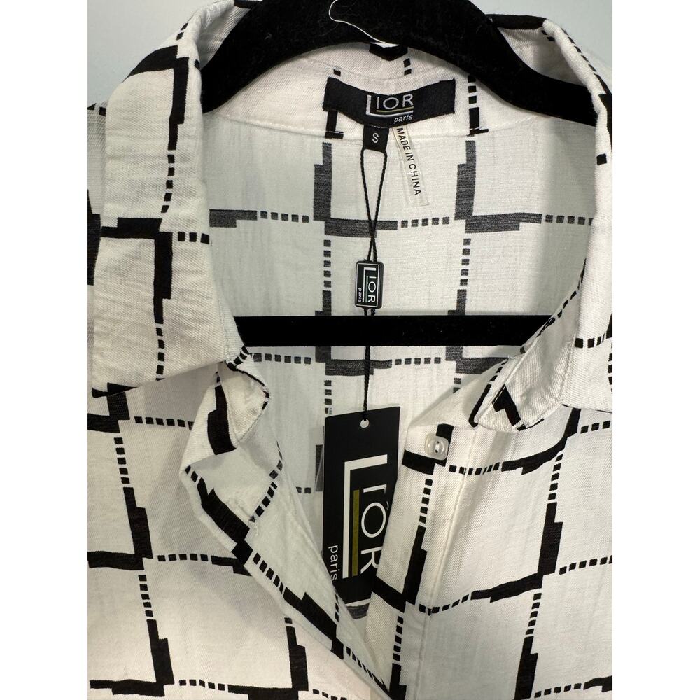 Lior Paris | Monaco Grid Button Down - Picture 4 of 5